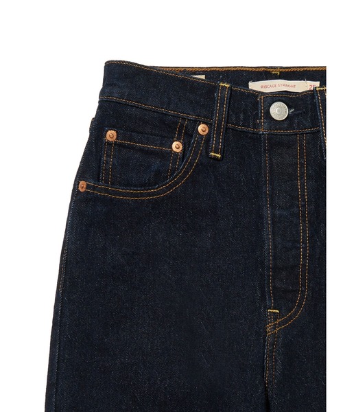 Levi's(リーバイス)の「Levi's/リーバイス RIBCAGE ストレートジーンズ ダークインディゴ(デニムパンツ・レディース・ブルー・27inch/26inch/24inch/28inch/25inch/23inch)」の5枚目の写真