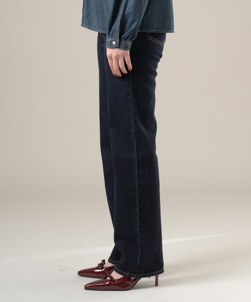 Levi's/リーバイス RIBCAGE ストレートジーンズ ダークインディゴ