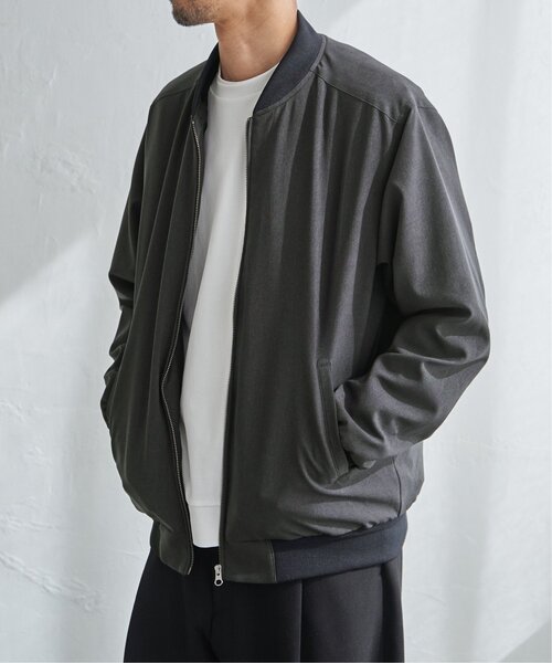 ikka(イッカ)の「2wayライナー付きリブブルゾン(ブルゾン・メンズ・ネイビー/グレー/グレイッシュベージュ・M/L/XL/S)」の1枚目の写真