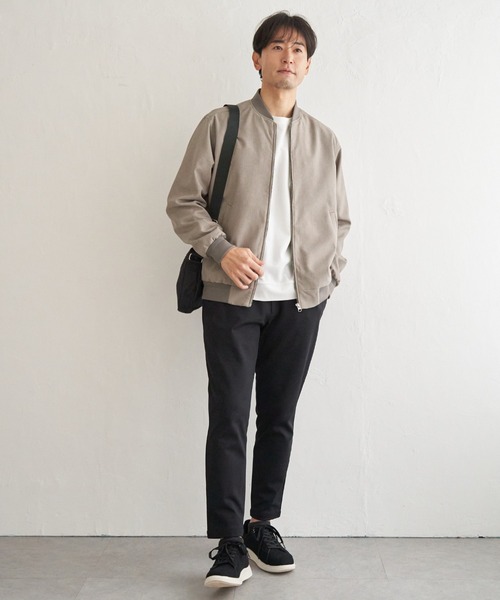 ikka(イッカ)の「2wayライナー付きリブブルゾン(ブルゾン・メンズ・ネイビー/グレー/グレイッシュベージュ・M/L/XL/S)」の9枚目の写真