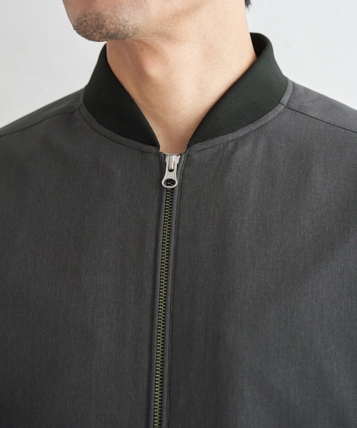 ikka(イッカ)の「2wayライナー付きリブブルゾン(ブルゾン・メンズ・ネイビー/グレー/グレイッシュベージュ・M/L/XL/S)」の19枚目の写真