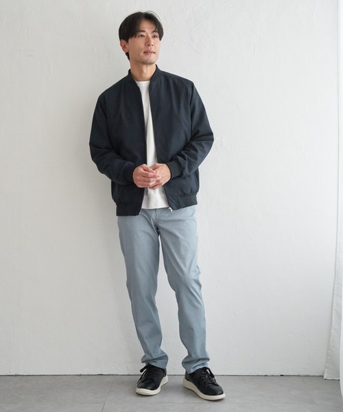 ikka(イッカ)の「2wayライナー付きリブブルゾン(ブルゾン・メンズ・ネイビー/グレー/グレイッシュベージュ・M/L/XL/S)」の12枚目の写真
