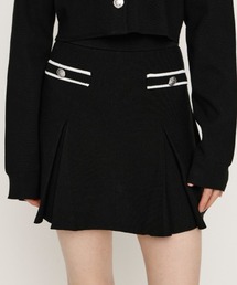 MILANO RIB BOX PLEATS S/SK ミラノリブ ボックスプリーツ ショートスカート 春服