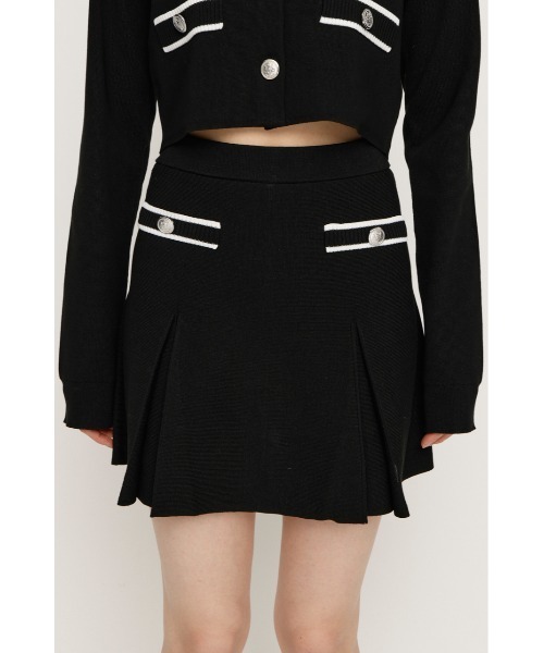 SLY(スライ)の「MILANO RIB BOX PLEATS S/SK ミラノリブ ボックスプリーツ ショートスカート 春服(スカート・レディース・アイボリー/ブラック/杢グレー・FREE)」の11枚目の写真