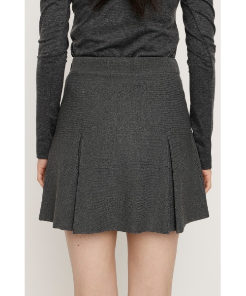 SLY(スライ)の「MILANO RIB BOX PLEATS S/SK ミラノリブ ボックスプリーツ ショートスカート 春服(スカート・レディース・アイボリー/ブラック/杢グレー・FREE)」の18枚目の写真