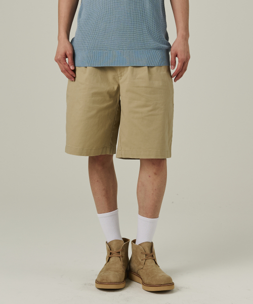 ANALOG MOOD(アナログムード)の「コットンピンタックショートパンツ(ベージュ)(その他パンツ・メンズ・その他・L/XL)」の1枚目の写真