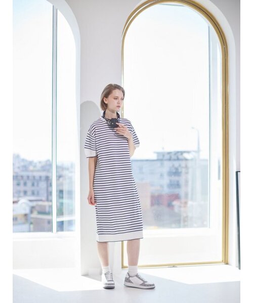 AYIHOLIC CASHMERE（アイホリックカシミア）の「ストライプマキシラウンドワンピース（ワンピース・レディース・その他・FREE）」の2枚目の写真