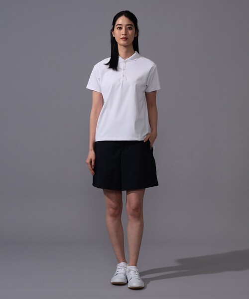 BEAMS GOLF(ビームスゴルフ)の「〈WOMEN〉B.G.THREE / ALL-TIME オールラウンド ストレッチ ポロシャツ(LV.2)(ポロシャツ・レディース・ネイビー/ホワイト/ブラック・LARGE/MEDIUM)」の4枚目の写真