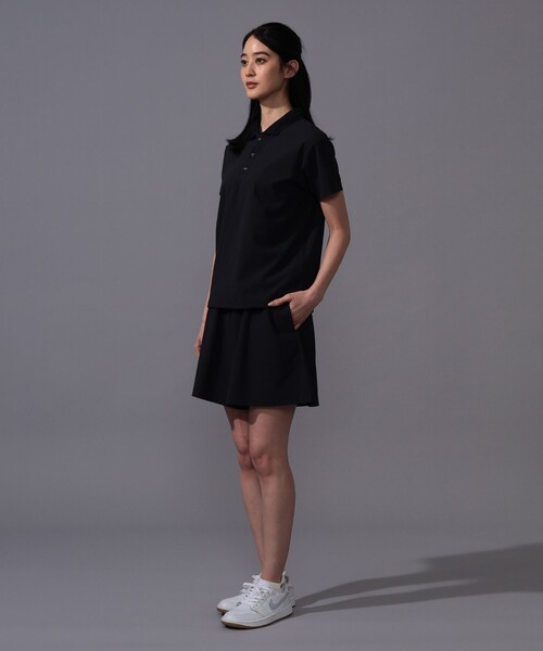 BEAMS GOLF(ビームスゴルフ)の「〈WOMEN〉B.G.THREE / ALL-TIME オールラウンド ストレッチ ポロシャツ(LV.2)(ポロシャツ・レディース・ネイビー/ホワイト/ブラック・LARGE/MEDIUM)」の6枚目の写真