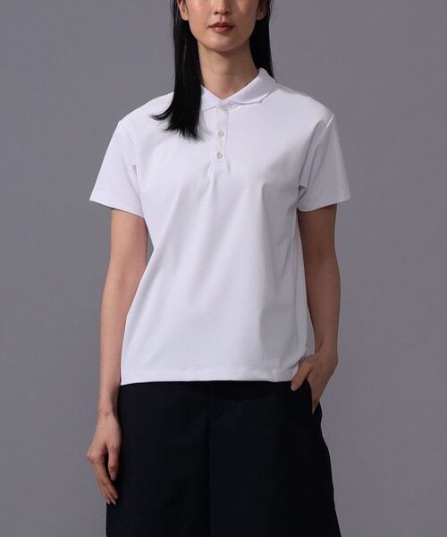 BEAMS GOLF(ビームスゴルフ)の「〈WOMEN〉B.G.THREE / ALL-TIME オールラウンド ストレッチ ポロシャツ(LV.2)(ポロシャツ・レディース・ネイビー/ホワイト/ブラック・LARGE/MEDIUM)」の7枚目の写真