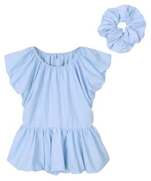 miette(ミエット)の「シュシュセットバルーンブラウス(シャツ/ブラウス・レディース・ライトブルー/ブラック/ライトイエロー/ホワイト/ドット・L/M)」の12枚目の写真