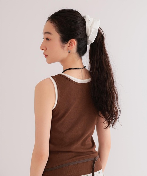 miette(ミエット)の「シュシュセットバルーンブラウス(シャツ/ブラウス・レディース・ライトブルー/ブラック/ライトイエロー/ホワイト/ドット・L/M)」の22枚目の写真