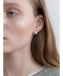 [Silver] Bold Moon Earrings (L251MER010)