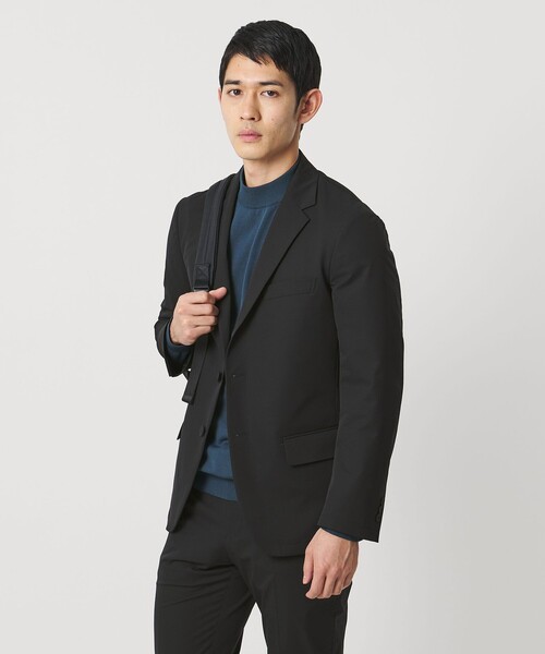 UNITED ARROWS（ユナイテッドアローズ）の「ダブルクロス シングル 2ボタン テーラードジャケット UA COZY ウォッシャブル ２WAYストレッチ はっ水（テーラードジャケット・メンズ・ブラック/オリーブ・S/L/XL/XXL/M）」の4枚目の写真