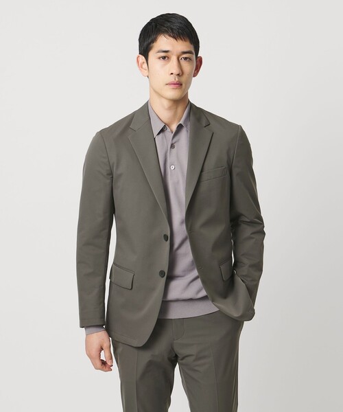 UNITED ARROWS（ユナイテッドアローズ）の「ダブルクロス シングル 2ボタン テーラードジャケット UA COZY ウォッシャブル ２WAYストレッチ はっ水（テーラードジャケット・メンズ・ブラック/オリーブ・S/L/XL/XXL/M）」の7枚目の写真