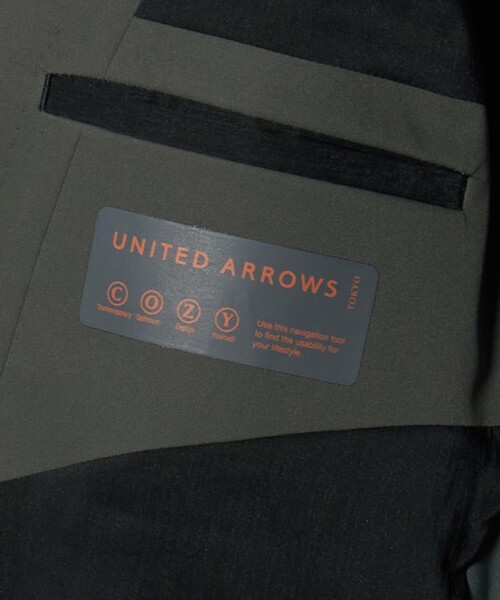UNITED ARROWS（ユナイテッドアローズ）の「ダブルクロス シングル 2ボタン テーラードジャケット UA COZY ウォッシャブル ２WAYストレッチ はっ水（テーラードジャケット・メンズ・ブラック/オリーブ・S/L/XL/XXL/M）」の19枚目の写真