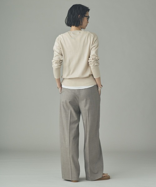 Curensology(カレンソロジー)の「Curensology(カレンソロジー)/ウールブレンドセンタープレスパンツ(その他パンツ・レディース・ライトグレー/チャコールグレー/ブラック・FREE)」の11枚目の写真