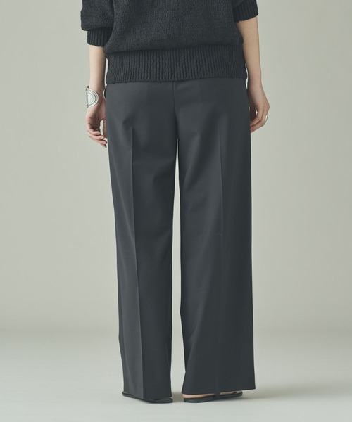 Curensology(カレンソロジー)の「Curensology(カレンソロジー)/ウールブレンドセンタープレスパンツ(その他パンツ・レディース・ライトグレー/チャコールグレー/ブラック・FREE)」の22枚目の写真