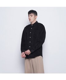 THE-ABON（エイボン）の「M201 coduroy over shirts black（シャツ/ブラウス）」