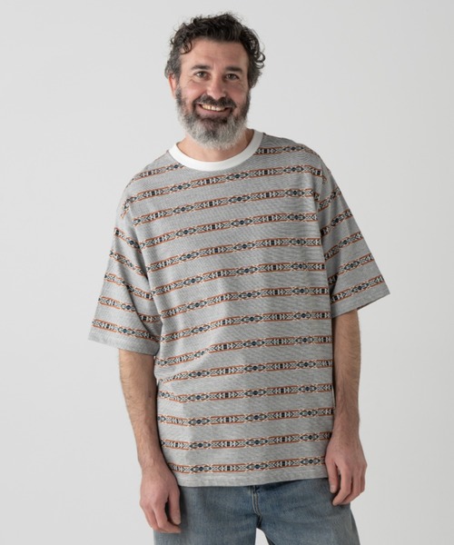 PENDLETON(ペンドルトン)の「ジャガード・ティ(Tシャツ/カットソー・メンズ・ピンク系その他/ホワイト系その他/ブルー系その他・X-LARGE/LARGE/MEDIUM/SMALL)」の2枚目の写真