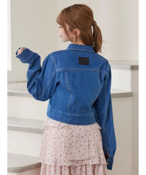 EATME（イートミー）の「コンパクトデニムジャケット（デニムジャケット・レディース・ブラック/ブルー・FREE）」の3枚目の写真