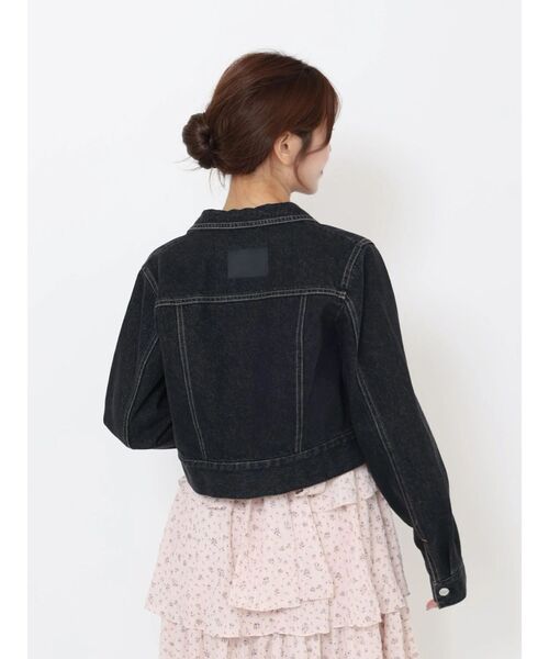 EATME（イートミー）の「コンパクトデニムジャケット（デニムジャケット・レディース・ブラック/ブルー・FREE）」の10枚目の写真