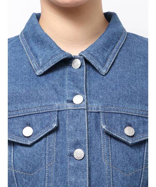 EATME（イートミー）の「コンパクトデニムジャケット（デニムジャケット・レディース・ブラック/ブルー・FREE）」の14枚目の写真