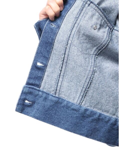 EATME（イートミー）の「コンパクトデニムジャケット（デニムジャケット・レディース・ブラック/ブルー・FREE）」の16枚目の写真