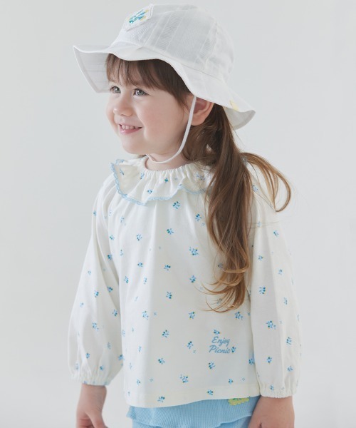 moimoln（モイモルン）の「スズラン総柄フリル長袖ブラウス・シャツ（シャツ/ブラウス・キッズ・アイボリー・90cm/100cm/110cm/120cm/130cm）」の8枚目の写真