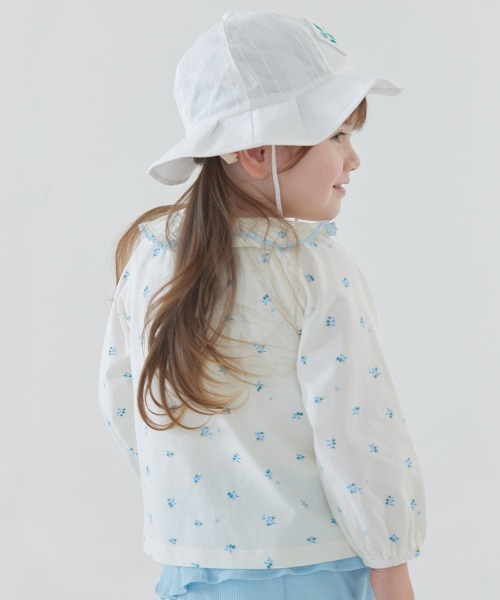 moimoln（モイモルン）の「スズラン総柄フリル長袖ブラウス・シャツ（シャツ/ブラウス・キッズ・アイボリー・90cm/100cm/110cm/120cm/130cm）」の9枚目の写真