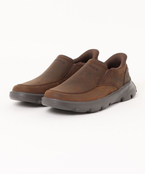 SKECHERS(スケッチャーズ)の「《SKECHERS》ARCH FIT GARZA - UMAR(スリッポン・メンズ・ブラック/ブラウン系・25.0cm/25.5cm/26.0cm/26.5cm/27.0cm/27.5cm/28.0cm)」の2枚目の写真