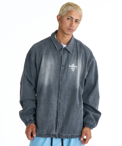 DC SHOES(ディーシーシューズ)の「DC SHOES メンズ 26 COACH JACKET コーチジャケット アウター 【2026年春夏モデル】/ドローコード付きドロップショルダーブルゾン(ブルゾン・メンズ・ブラック系その他/ブラック系その他2/ライトブルー/ブルー系その他/グレー系その他2・X-LARGE/LARGE)」の9枚目の写真