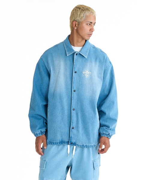 DC SHOES(ディーシーシューズ)の「DC SHOES メンズ 26 COACH JACKET コーチジャケット アウター 【2026年春夏モデル】/ドローコード付きドロップショルダーブルゾン(ブルゾン・メンズ・ブラック系その他/ブラック系その他2/ライトブルー/ブルー系その他/グレー系その他2・X-LARGE/LARGE)」の11枚目の写真