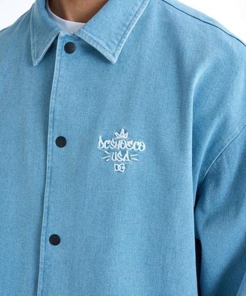 DC SHOES(ディーシーシューズ)の「DC SHOES メンズ 26 COACH JACKET コーチジャケット アウター 【2026年春夏モデル】/ドローコード付きドロップショルダーブルゾン(ブルゾン・メンズ・ブラック系その他/ブラック系その他2/ライトブルー/ブルー系その他/グレー系その他2・X-LARGE/LARGE)」の14枚目の写真
