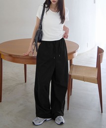 CHAN ME（チャンミ）の「裾ドロストイージーワイドパンツ（その他パンツ）」