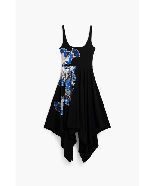 Desigual(デシグアル)の「Christian Lacroix ブラックのストラップAラインドレス(ワンピース・レディース・ブラック・S/M/L/XL/XS)」の3枚目の写真