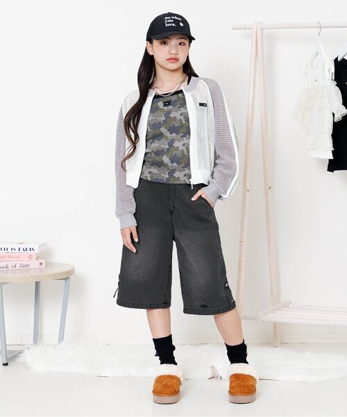 algy(アルジー)の「2WAYデザインパンツ(デニムパンツ・キッズ・ブラック/サックスブルー/ピンク・130/140/150/160)」の7枚目の写真