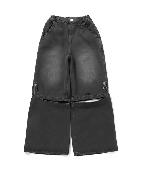 algy(アルジー)の「2WAYデザインパンツ(デニムパンツ・キッズ・ブラック/サックスブルー/ピンク・130/140/150/160)」の9枚目の写真