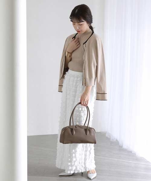 La TOTALITE（ラトータリテ）の「【洗える】ウォッシャブルコットン混アンサンブル（アンサンブル・レディース・ブラック/ベージュ/サックスブルー・FREE）」の5枚目の写真