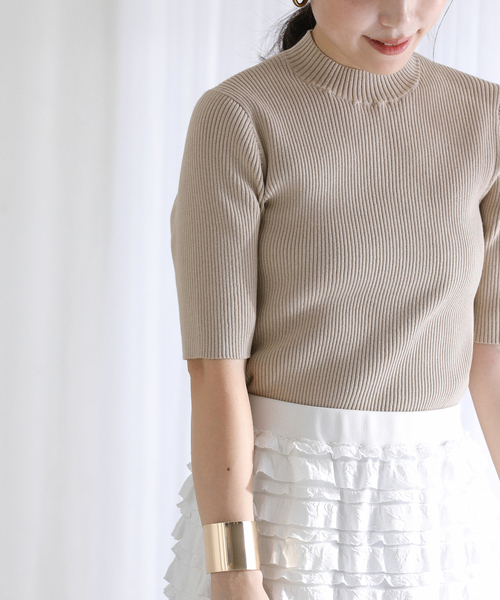 La TOTALITE（ラトータリテ）の「【洗える】ウォッシャブルコットン混アンサンブル（アンサンブル・レディース・ブラック/ベージュ/サックスブルー・FREE）」の9枚目の写真