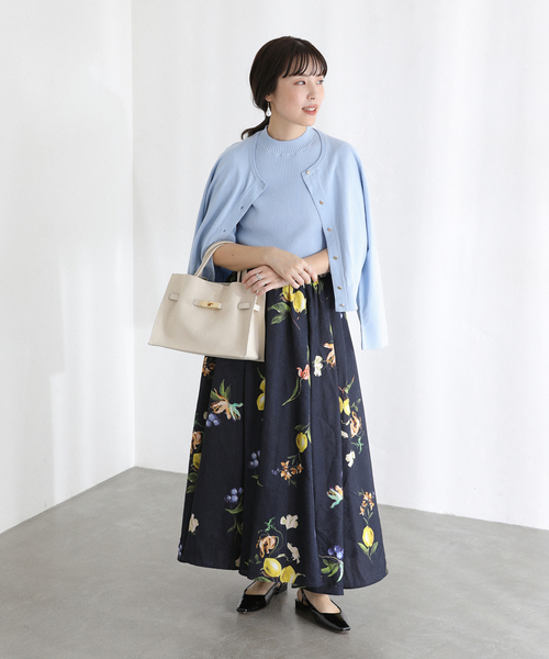 La TOTALITE（ラトータリテ）の「【洗える】ウォッシャブルコットン混アンサンブル（アンサンブル・レディース・ブラック/ベージュ/サックスブルー・FREE）」の12枚目の写真