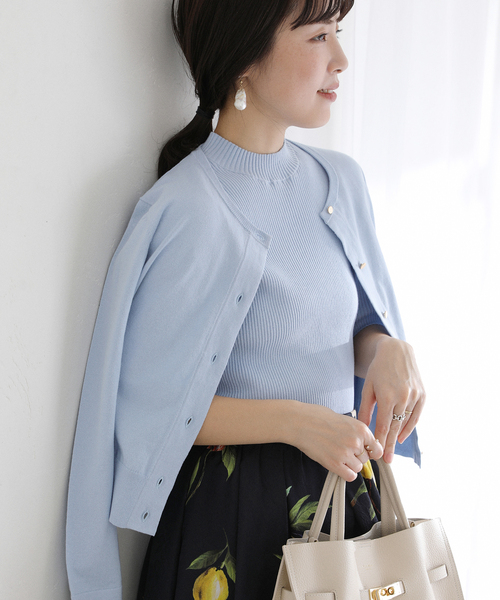 La TOTALITE（ラトータリテ）の「【洗える】ウォッシャブルコットン混アンサンブル（アンサンブル・レディース・ブラック/ベージュ/サックスブルー・FREE）」の16枚目の写真