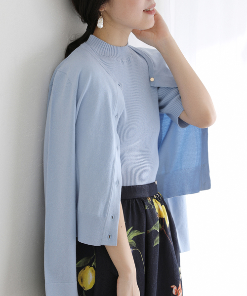 La TOTALITE（ラトータリテ）の「【洗える】ウォッシャブルコットン混アンサンブル（アンサンブル・レディース・ブラック/ベージュ/サックスブルー・FREE）」の17枚目の写真