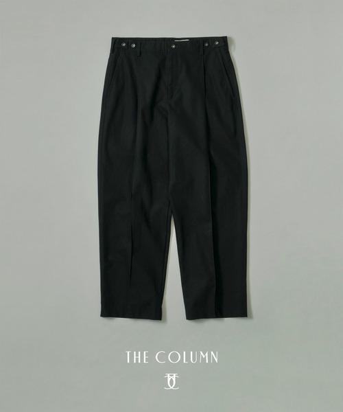 COLUMN(コラム)の「COLUMN / コットンハイツイスト トラウザーズ<THE COLUMN>(スラックス・メンズ・ブラック・LARGE/MEDIUM)」の1枚目の写真