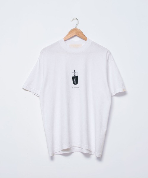 A blends(エイブレンズ)の「"A blends Youth movie dating ""drink"" プリントTシャツ"(Tシャツ/カットソー・メンズ・ホワイト・MEDIUM/LARGE/X-LARGE)」の2枚目の写真