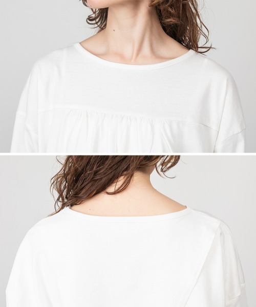 RCD(アールシーディー)の「バックダブル長袖Tシャツ(Tシャツ/カットソー・レディース・ブラック/ホワイト・4L~5L/LL~3L/M-L)」の9枚目の写真