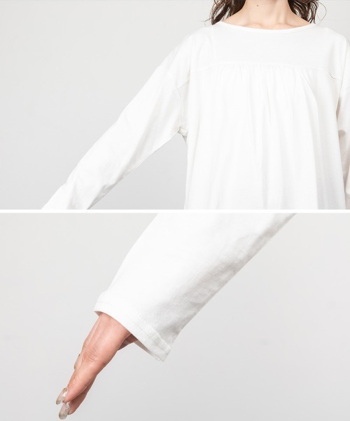 RCD(アールシーディー)の「バックダブル長袖Tシャツ(Tシャツ/カットソー・レディース・ブラック/ホワイト・4L~5L/LL~3L/M-L)」の10枚目の写真