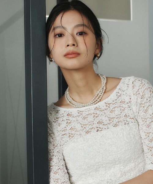 anuans（アニュアンス）の「バロックパールロングネックレス（ネックレス・レディース・ホワイト・FREE）」の3枚目の写真