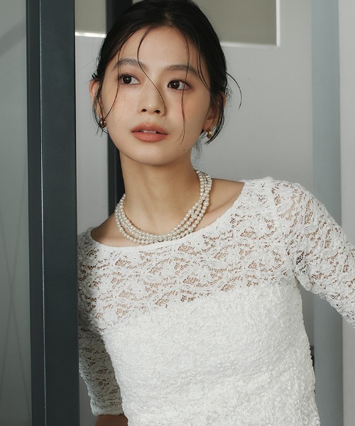 anuans（アニュアンス）の「バロックパールロングネックレス（ネックレス・レディース・ホワイト・FREE）」の2枚目の写真