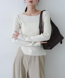 SENSE OF PLACE by URBAN RESEARCH | 『洗濯可/防花粉』SKINProofアシメヘムボートネックセーター(ニット/セーター)